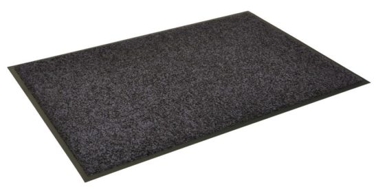 Måtte lb. meter x 200 cm. Luxusmåtte/Sort