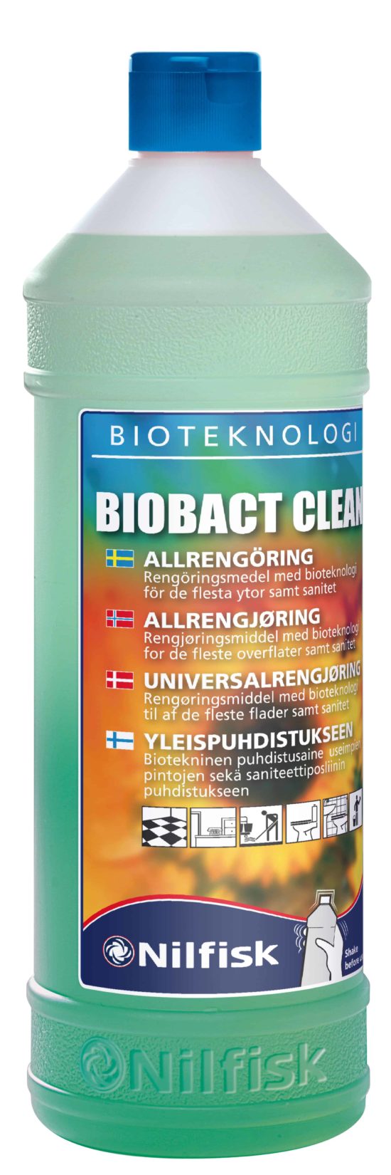 Biobact 1L sanitetsrengøring og dårlig lugt fjerner