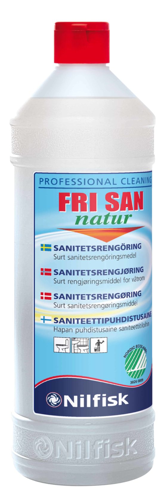 Kalkfjerner og sanitetsrengøring 1L