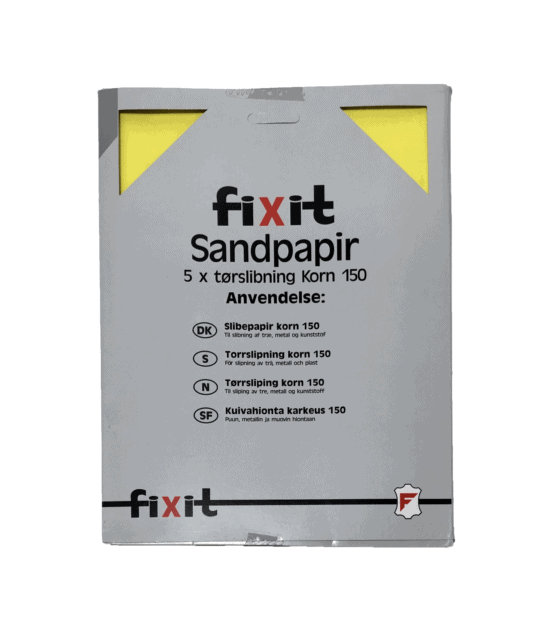 Sandpapir korn 150 5 stk.
