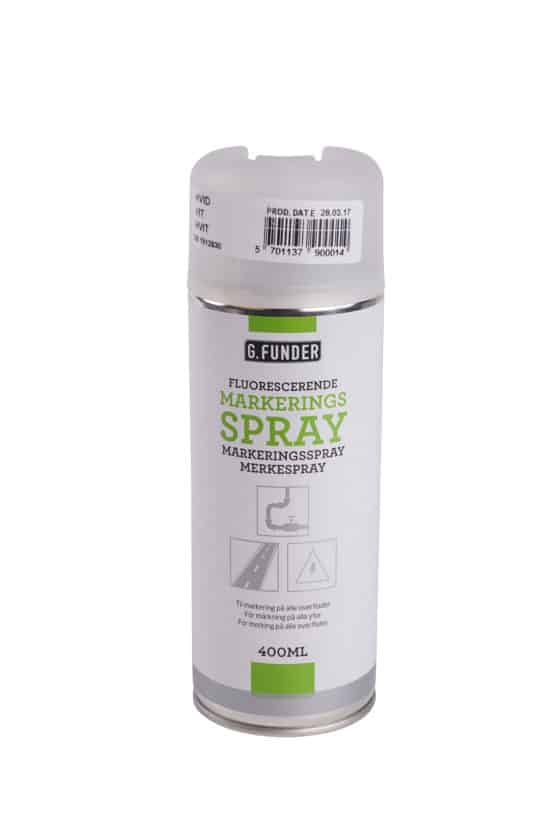 Spraymaling Fluorescerende Markeringsspray Hvid