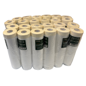 Afdækningsplast 24 stk.140 cm. X 20 m. med tapekant